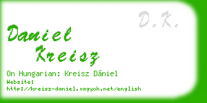 daniel kreisz business card